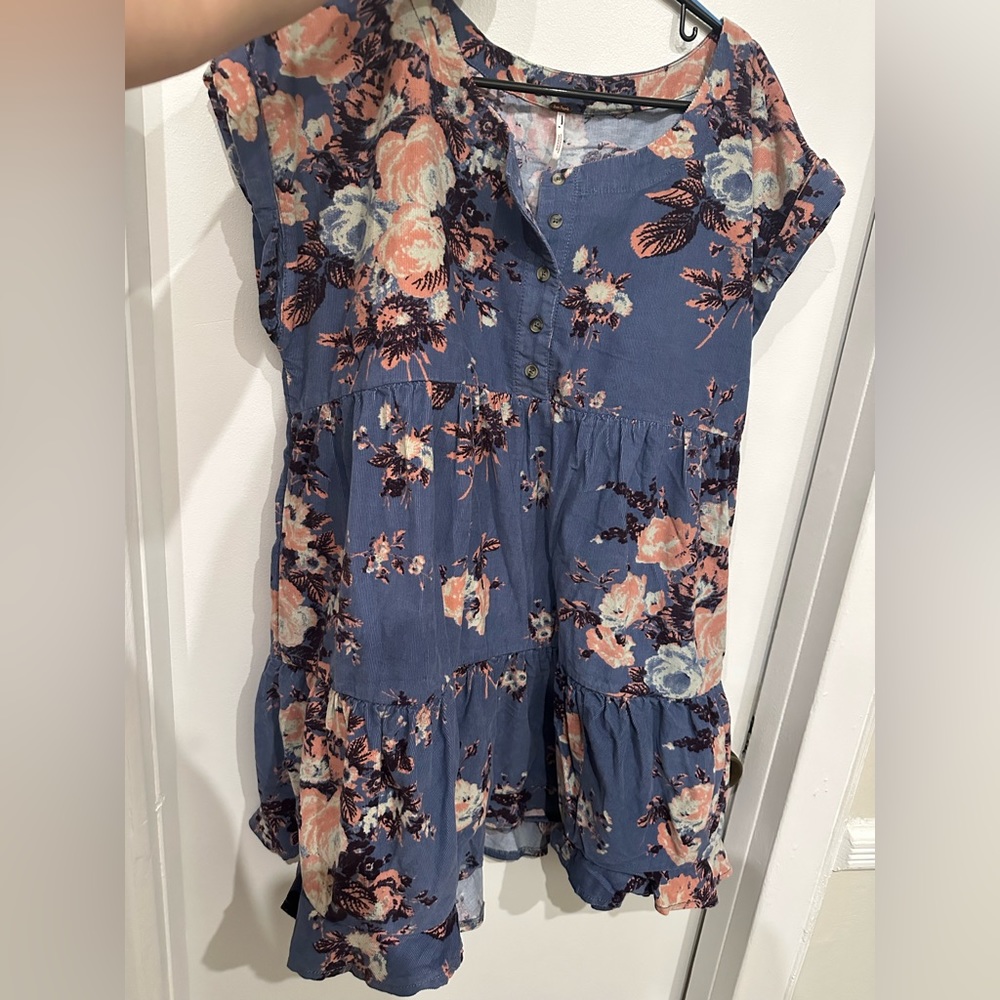 BNWT Free People blue floral dress - Picture 2 of 4